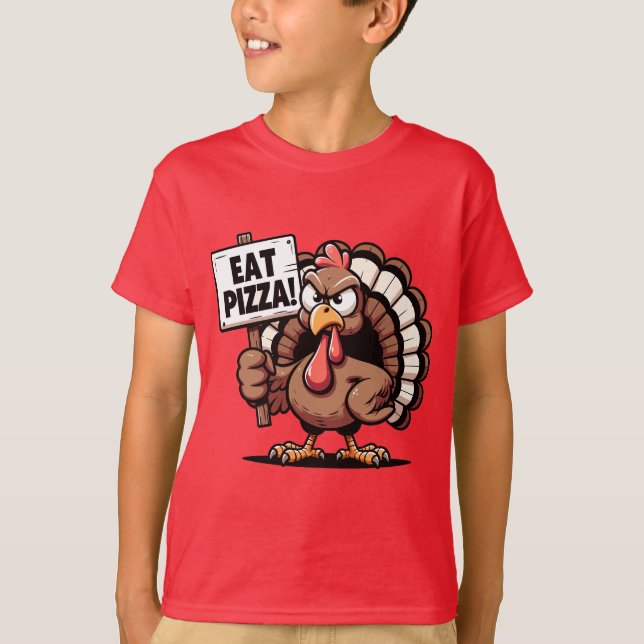 Camiseta Coma Pizza Turquia T Shirt (Frente)