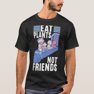 Camiseta Coma Plantas Não Amigas Vegan Veggie Vegan Diet
