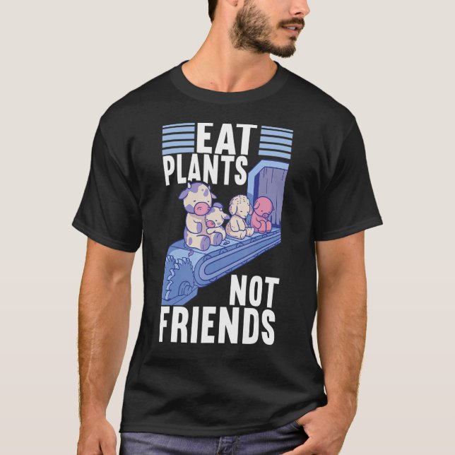 Camiseta Coma Plantas Não Amigas Vegan Veggie Vegan Diet (Frente)