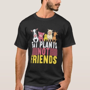 Camiseta Coma Plantas Não Amigos Vegano Veggie Veganismo