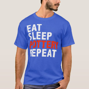 Camiseta Coma Presentes de Fabricante de Cerâmica Repetitiv