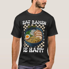Camiseta coma ramen e fique feliz