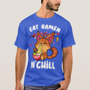 Camiseta Coma ramen N'chill principal casulo ramen cat kawa