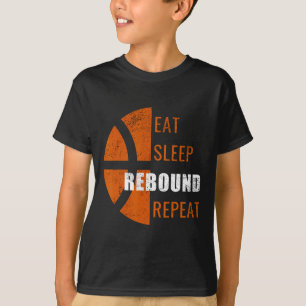 Camiseta Coma Rebato do Sono Repetir Divertimento Homens Mu