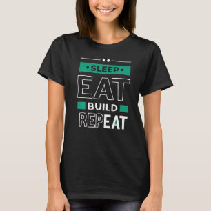 Camiseta Coma Reproduza Repetições Compilação Compilação Re