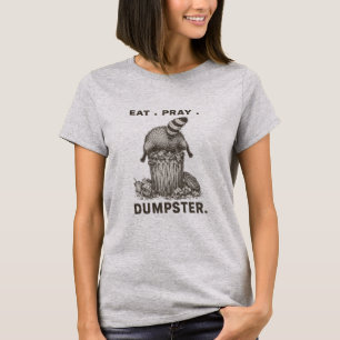Camiseta Coma Reze Rato Lixeira Engraçado Paródia de Panda