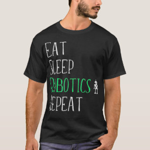 Camiseta Coma Robótica do Sono Repete Tshirt Robot Maker L