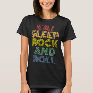 Camiseta Coma Rock and Roll Retro Vintage 70s 80s Rock