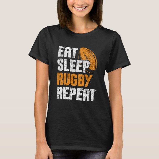 Camiseta Coma Rugby Repetitivo Jogador de Rubi Esportes (Frente)