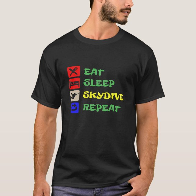 CAMISETA COMA SALTAR DE PARAQUEDAS (Frente)
