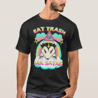 Coma Satã de granizo do lixo Raccoon Pentagram Gar