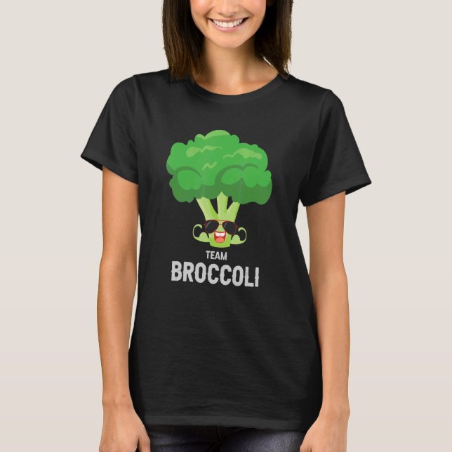 Camiseta Coma Saudável Eu Adoro Equipe Broccoli Planta Base (Frente)