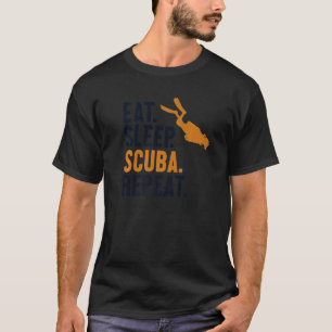 Camiseta Coma Scuba De Sono Repetir Scuba Técnica Submarina
