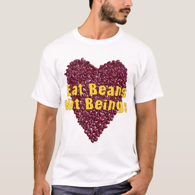 Camiseta Coma seres dos feijões não (Frente)