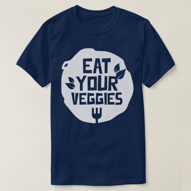 Camiseta Coma Seu Plano Vegetariano De Hortas De Veggies (Frente do Design)
