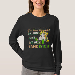 Camiseta Coma Seu Sanduíche E Fry Francês Se Quiser Chocola