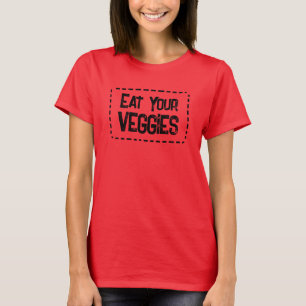Camiseta Coma seu Veggies Camisa-T feminina