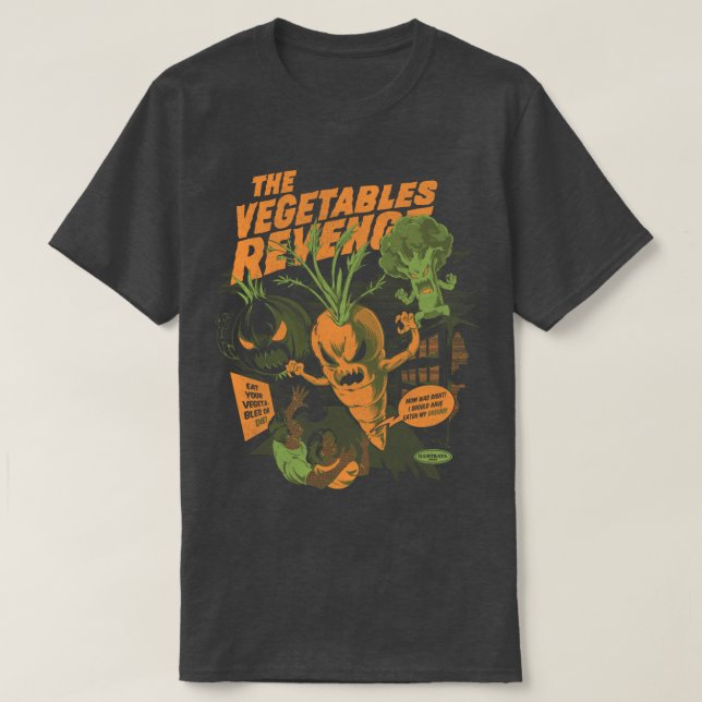 Camiseta Coma seus vegetais (Frente do Design)