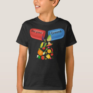 Camiseta Coma Seus Verdes Veggie Pill Nutrition Saudável Co