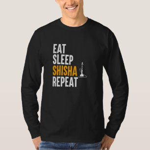 Camiseta Coma Shisha Repetir - Tubo de Água Fumar Hookah