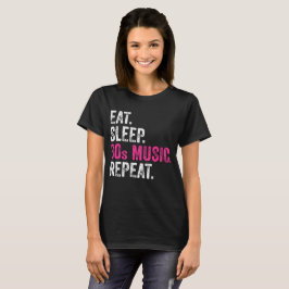 Camiseta Coma Sleep 80s Music Repeat T-Shirt