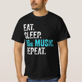 Camiseta Coma Sleep 80sMusic Repeat T-Shirt