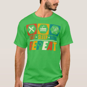 Camiseta Coma Sleep Baking Repetindo Funny Baking Baker Lov
