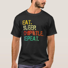 Camiseta Coma Sleep Chipotle Repete Vintage Engraçada