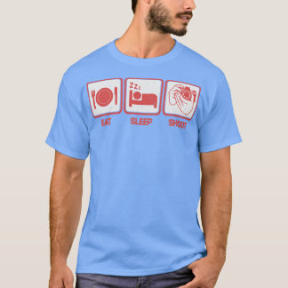 Camiseta Coma Sleep Dispara Fotógrafo Engraçado 1