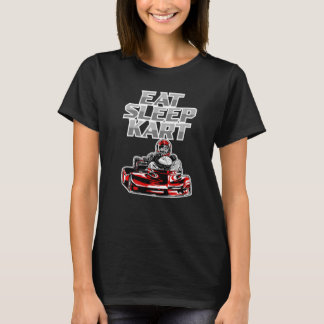 Camiseta Coma Sleep Go Kart Racing Repeat Racing Go Kart Pr