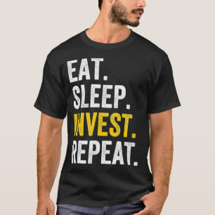 Camiseta Coma Sleep Invest Stock Trading Trader