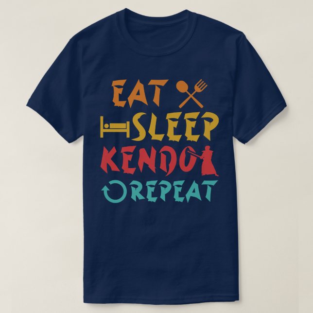 Camiseta Coma Sleep Kendo Japan Martirizs Guerreiro Japonês (Frente do Design)