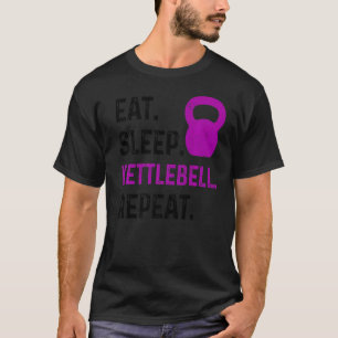 Camiseta Coma Sleep Kettlebell Repetir Malhação Gym