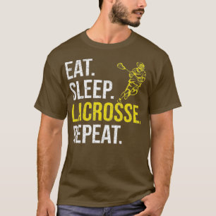 Camiseta Coma Sleep Lacrosse Repita Equipe Esportiva Oferec