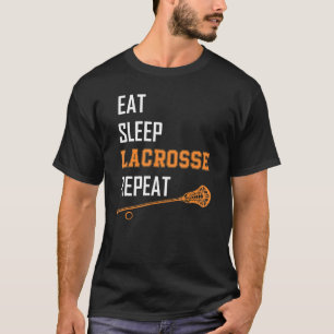 Camiseta Coma Sleep Lacrosse Repita Lax Lacrosse Garotas