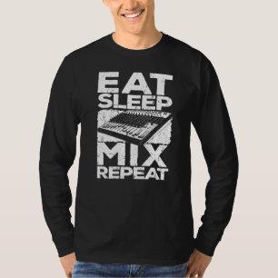 Camiseta Coma Sleep Mix Repetir Produtor Musical Audio Tech