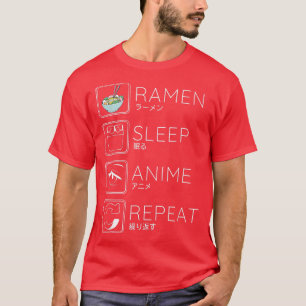 Camiseta Coma Sleep Ramen Anime Noodles Kawaii Japonês