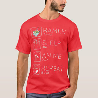 Camiseta Coma Sleep Ramen Anime Noodles Kawaii Japonês