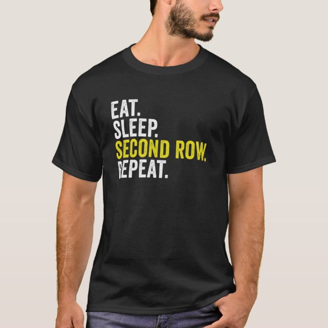Camiseta Coma Sleep Segunda Linha Repetir Rugby (Frente)