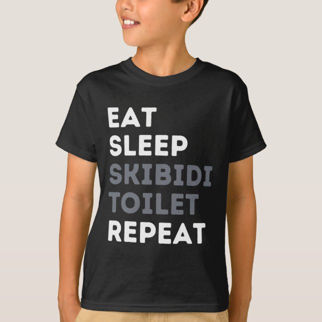 Camiseta Coma Sleep Skibidi Toilet Repete Toil Engraçado Sk (Frente)