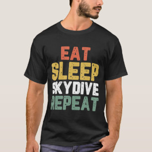 Camiseta Coma Sleep Skydive Skydiving Skydiver Vintage Chri