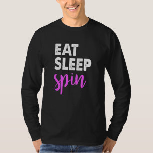 Camiseta Coma Sleep Spin Gym Sayings Spinning Classe Workou