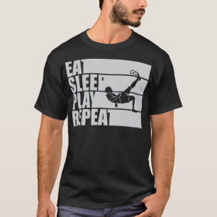 Camiseta Coma Sleep Tocar Campo de Futebol 