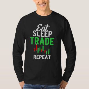 Camiseta Coma Sleep Trade Repete Dia Bolsa de Valores Xmas