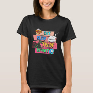Camiseta Coma Sleep Trade Repete Mercado de Ações Investir