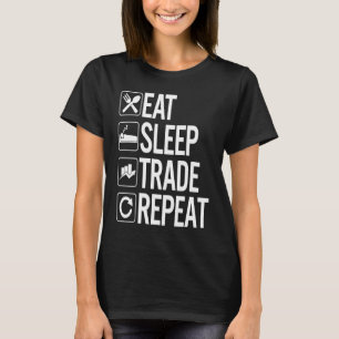 Camiseta Coma Sleep Trade Repete Trocando Dia de os pais de