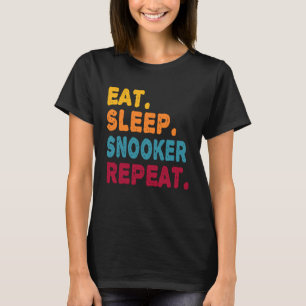 Camiseta Coma Snooker Repita Rapazes Mulheres Esporte Pl