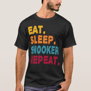Camiseta Coma Snooker Repita Rapazes Mulheres Esporte Pl