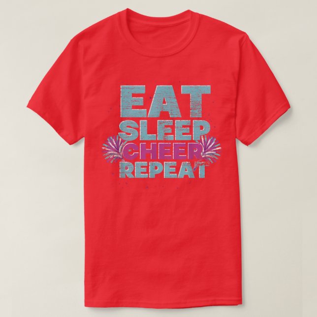 Camiseta Coma Sonho Alegria Repetir Líder de Torcida Aplaud (Frente do Design)