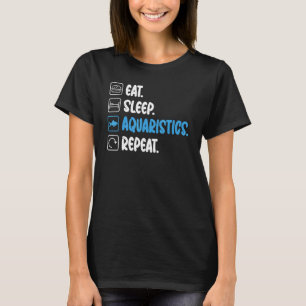 Camiseta Coma Sonho Aquarismo Repita Dono de Peixe